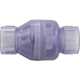 Check Valve, Flo Control 1011, 2"s, 1/2lb, Spring, Water, Clear : 1011C20 - Flo Control - 670686901207 - PartsForSpas.com