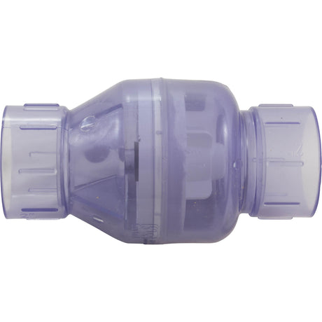 Check Valve, Flo Control 1011, 2"s, 1/2lb, Spring, Water, Clear : 1011C20 - Flo Control - 670686901207 - PartsForSpas.com