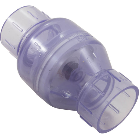 Check Valve, Flo Control 1011, 2"s, 1/2lb, Spring, Water, Clear : 1011C20 - Flo Control - 670686901207 - PartsForSpas.com