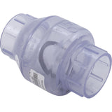 Check Valve, Flo Control, Swing, 2" Slip, Clear : 1520C20