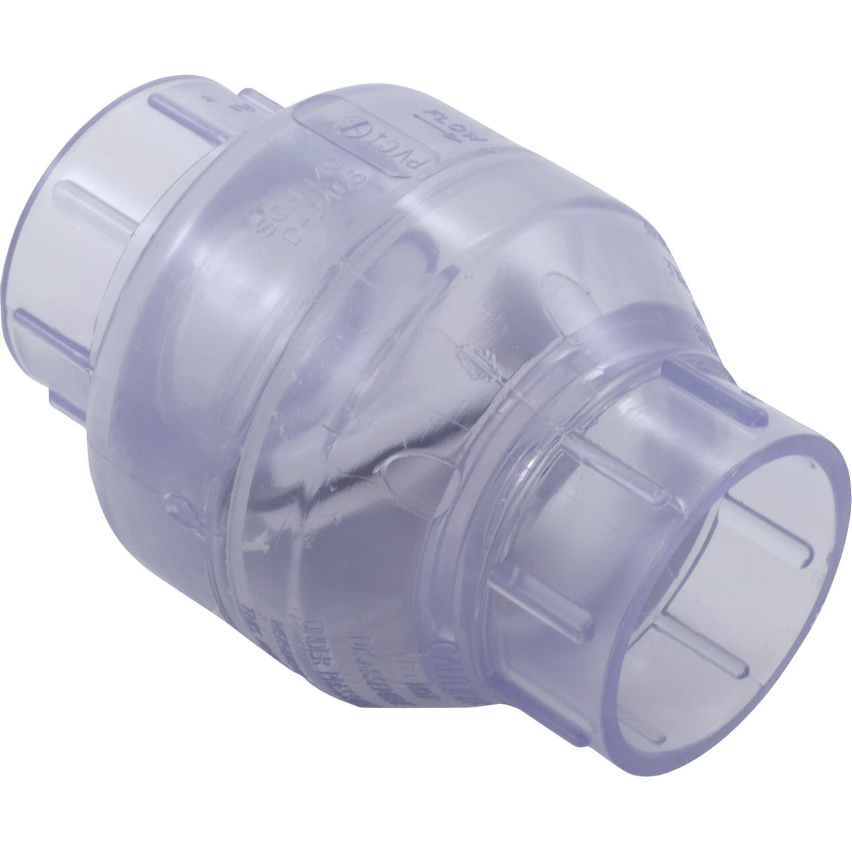 Check Valve, Flo Control, Swing, 2" Slip, Clear : 1520C20