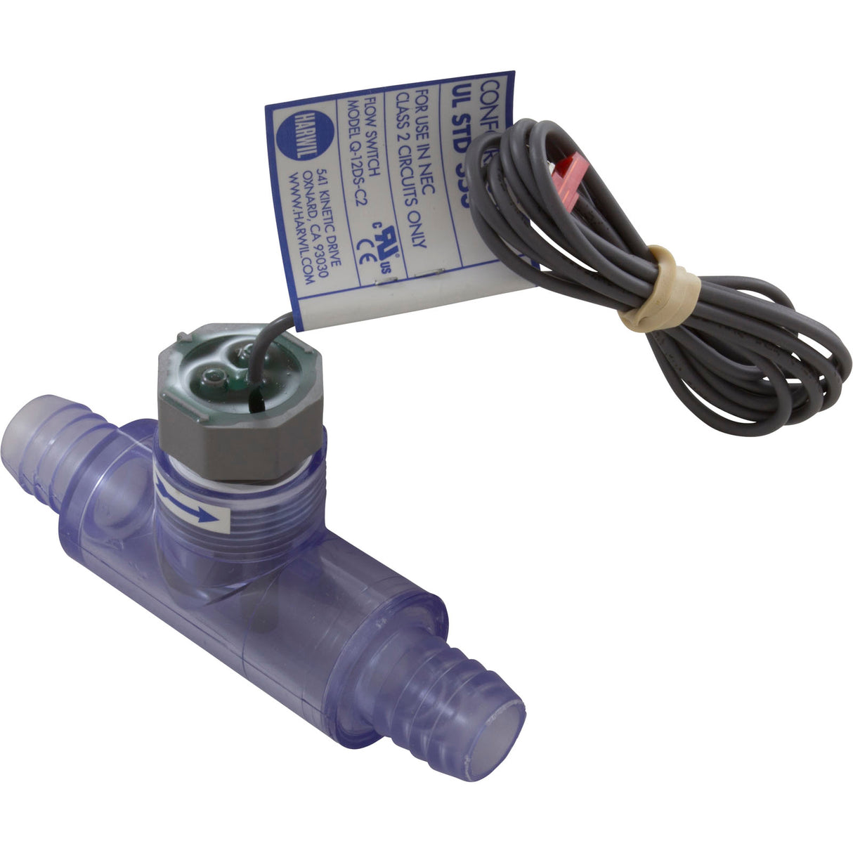 Flow Switch, Hydro-Quip, 3/4" Barb Tee, 1A, 30v : 34-0221-K - HydroQuip - 34-0221-K - PartsForSpas.com