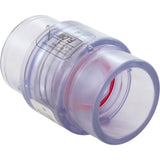 Check Valve, Magic Plastics, 1-1/2"s x 2"spg, 1/4 lb., Clear : 0830-15C - Magic Plastics - 0830-15C - PartsForSpas.com