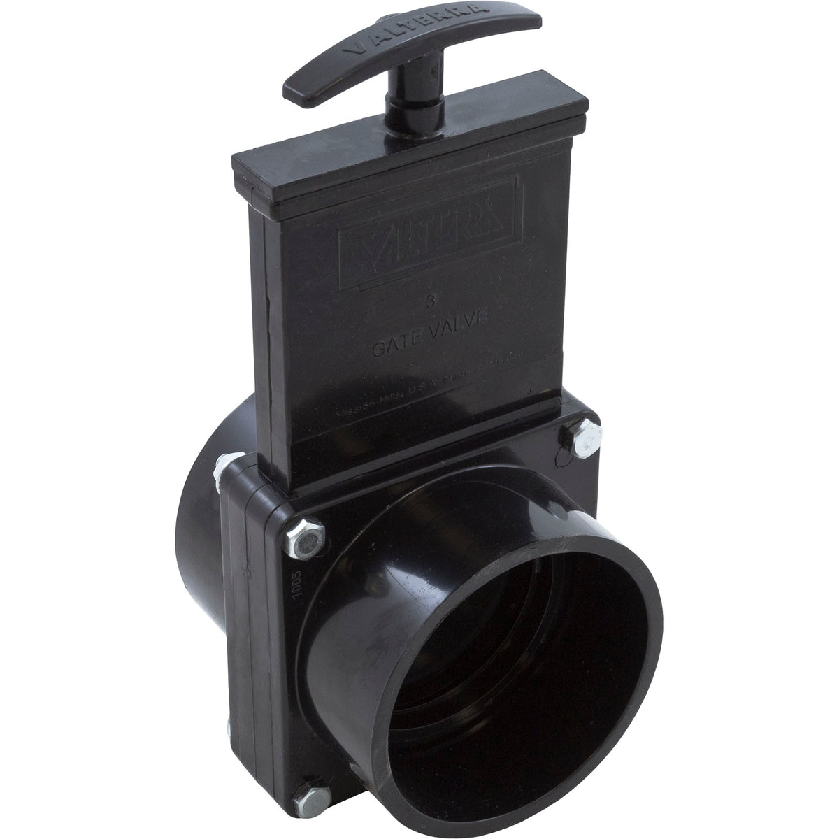 Gate Valve, 3 pc, Valterra, 3" Slip x 3" Slip, 30psi, Black : 7301 - Valterra Products - 019079073013 - PartsForSpas.com