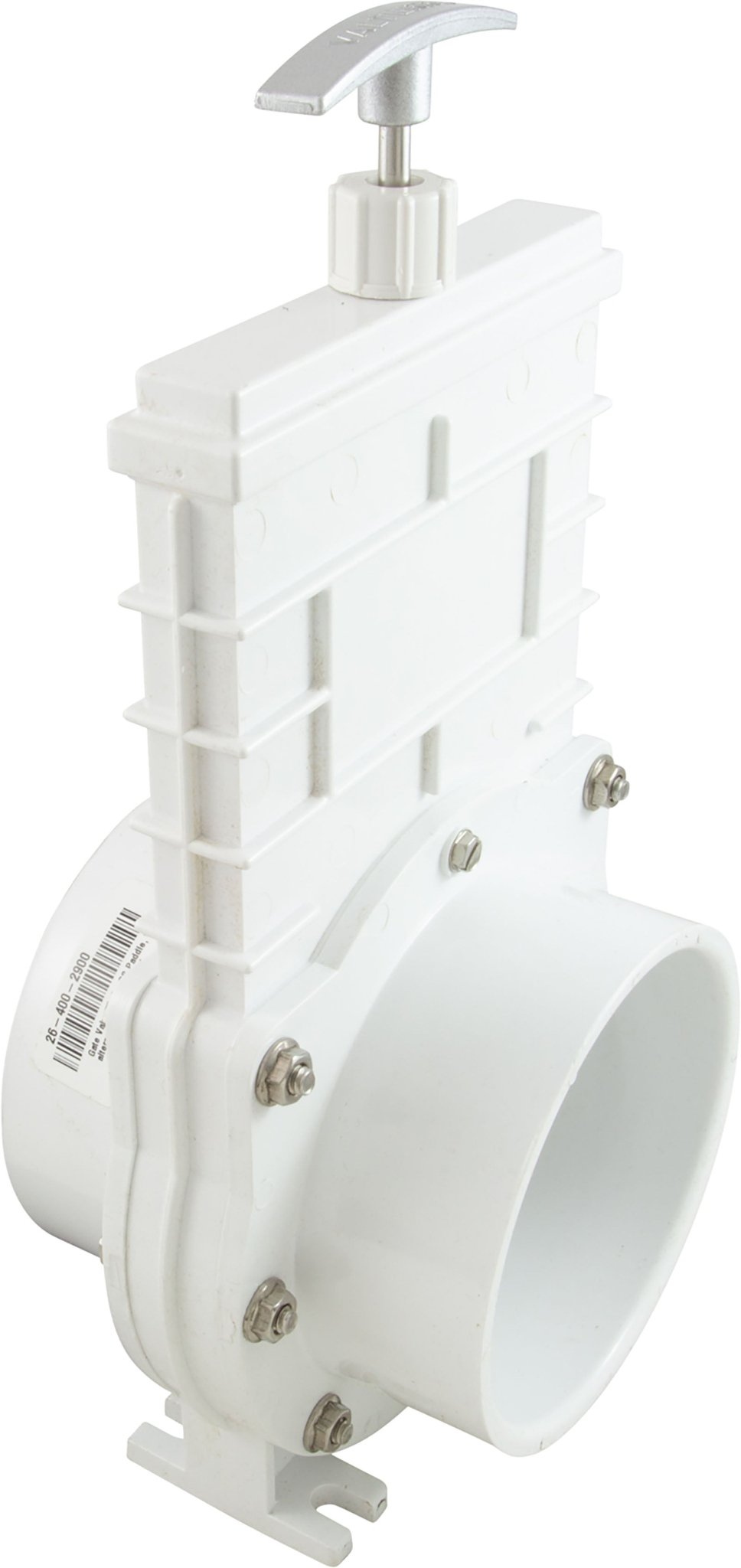 Gate Valve, 3 pc, SS Paddle, Valterra, 4"s x 4"s, 20psi : 6401 - Valterra Products - 019079640109 - PartsForSpas.com
