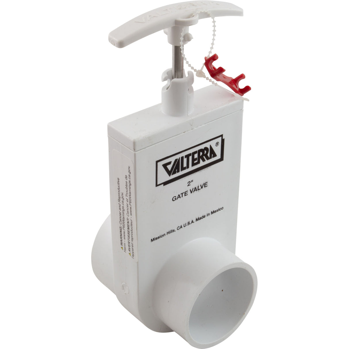 Gate Valve, UniBody, Valterra, 2" Slip x 2" Spigot, 40psi : 2202X - Valterra Products - 019079922021 - PartsForSpas.com