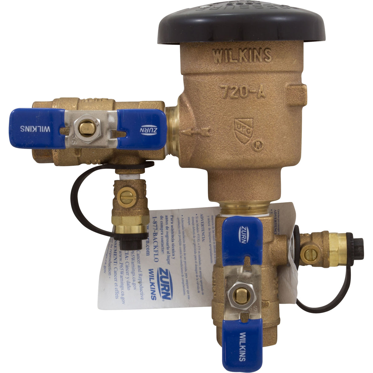 Pressure Vacuum Breaker Assy, Zurn Wilkins, 720A, 3/4" : 34-720A - Zurn Wilkins - 612052040035 - PartsForSpas.com