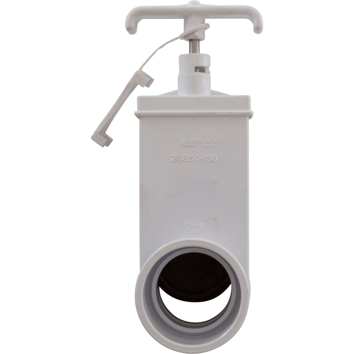 Gate Valve, CMP, 1-1/2" Slip x 1-1/2" Slip, Locking : 25850-150-000 - Custom Molded Products - 849640025307 - PartsForSpas.com