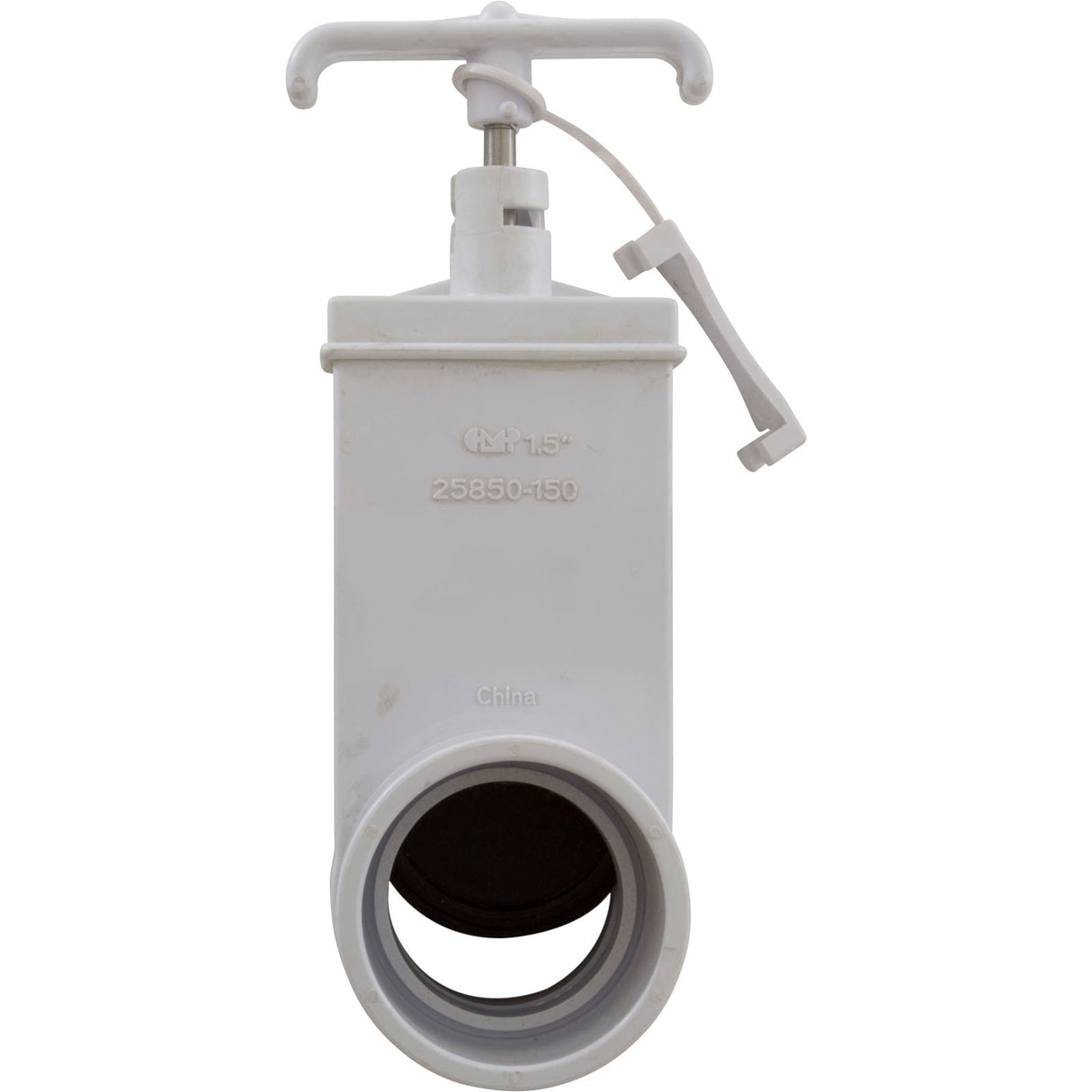 Gate Valve, CMP, 1-1/2" Slip x 1-1/2" Slip, Locking : 25850-150-000 - Custom Molded Products - 849640025307 - PartsForSpas.com
