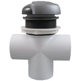 Diverter Vlv, CMP Top Mt, 2"s, 3-3/16"hs, Wave, Graph Gry/Slvr : 25048-707-200 - Custom Molded Products - 25048-707-200 - PartsForSpas.com