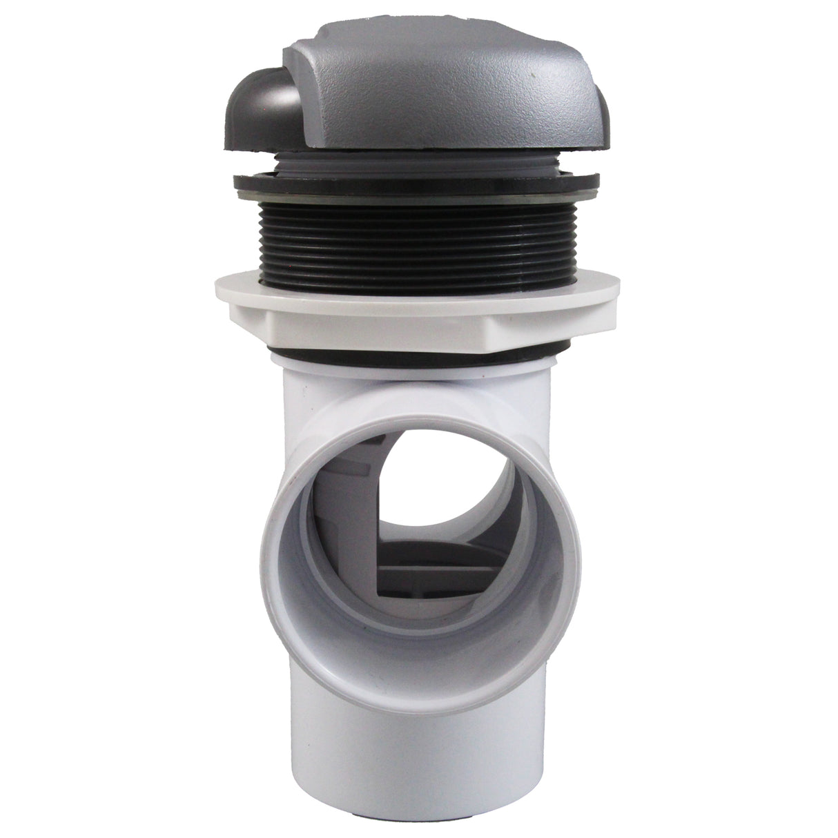 Diverter Vlv, CMP Top Mt, 2"s, 3-3/16"hs, Wave, Graph Gry/Slvr : 25048-707-200 - Custom Molded Products - 25048-707-200 - PartsForSpas.com