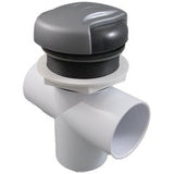 Diverter Vlv, CMP Top Mt, 2"s, 3-3/16"hs, Wave, Graph Gry/Slvr : 25048-707-200 - Custom Molded Products - 25048-707-200 - PartsForSpas.com