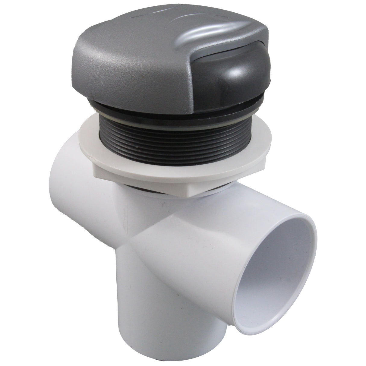 Diverter Vlv, CMP Top Mt, 2"s, 3-3/16"hs, Wave, Graph Gry/Slvr : 25048-707-200 - Custom Molded Products - 25048-707-200 - PartsForSpas.com