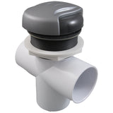Diverter Vlv, CMP Top Mt, 2"s, 3-3/16"hs, Wave, Graph Gry/Slvr : 25048-707-200 - Custom Molded Products - 25048-707-200 - PartsForSpas.com