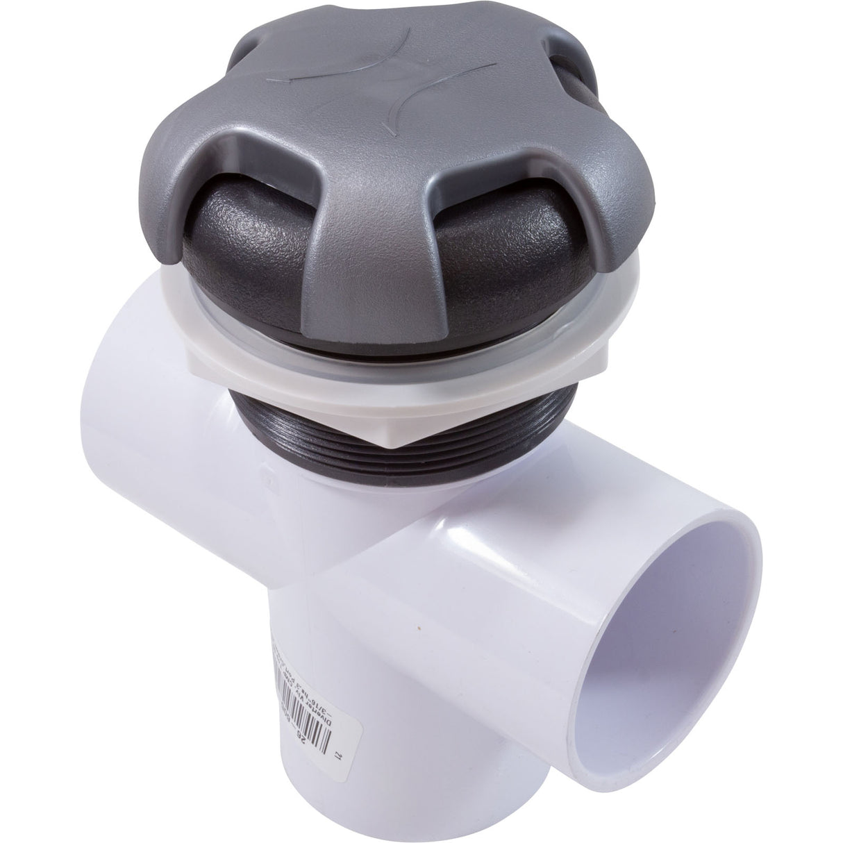 Diverter Vlv, CMP Top Mt, 2"s, 3-3/16"hs, 3 Port, Crown, Gry/Slvr : 25048-807-000 - Custom Molded Products - 25048-807-000 - PartsForSpas.com