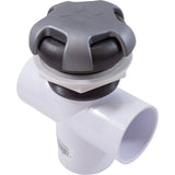 Diverter Vlv, CMP Top Mt, 2"s, 3-3/16"hs, 3 Port, Crown, Gry/Slvr : 25048-807-000 - Custom Molded Products - 25048-807-000 - PartsForSpas.com