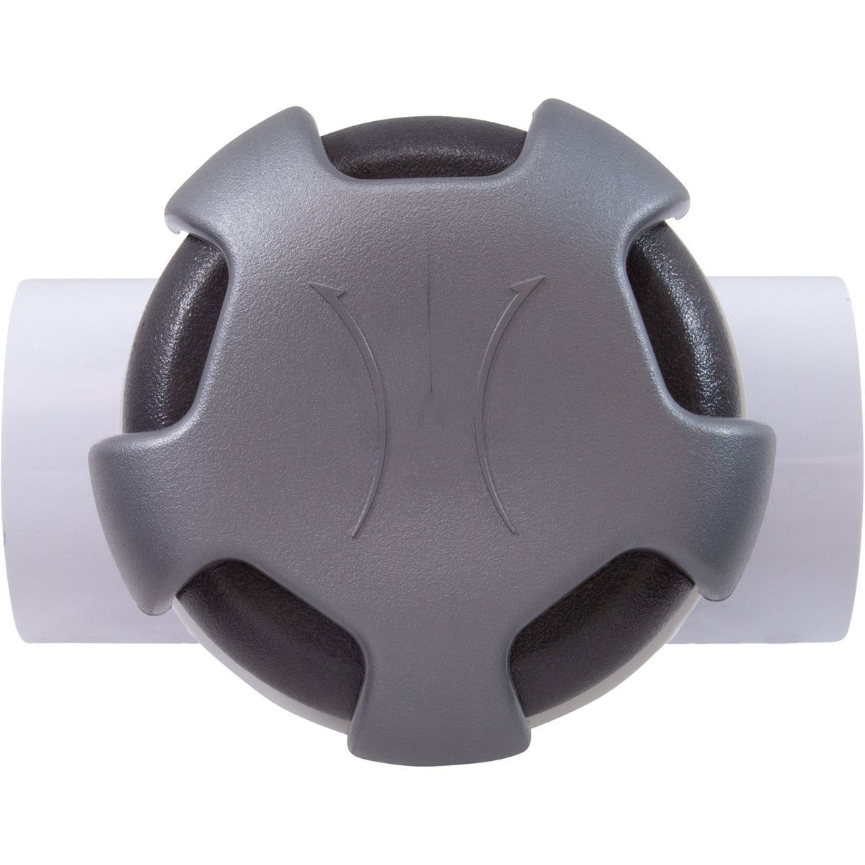 Diverter Vlv, CMP Top Mt, 2"s, 3-3/16"hs, 3 Port, Crown, Gry/Slvr : 25048-807-000 - Custom Molded Products - 25048-807-000 - PartsForSpas.com