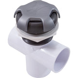 Diverter Vlv, CMP Top Mt, 2"s, 3-3/16"hs, 3 Port, Crown, Gry/Slvr : 25048-807-000 - Custom Molded Products - 25048-807-000 - PartsForSpas.com