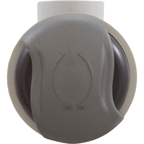 On/Off Valve, CMP Pro-Seal, 2-1/16"hs, Wave, 1"s, Slvr/Graph Gry : 25036-707-000 - Custom Molded Products - 25036-707-000 - PartsForSpas.com