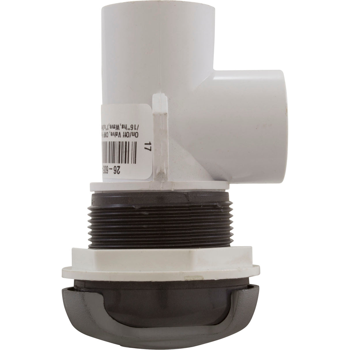 On/Off Valve, CMP Pro-Seal, 2-1/16"hs, Wave, 1"s, Slvr/Graph Gry : 25036-707-000 - Custom Molded Products - 25036-707-000 - PartsForSpas.com