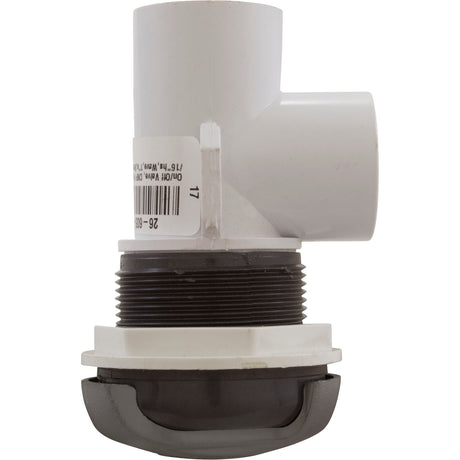 On/Off Valve, CMP Pro-Seal, 2-1/16"hs, Wave, 1"s, Slvr/Graph Gry : 25036-707-000 - Custom Molded Products - 25036-707-000 - PartsForSpas.com