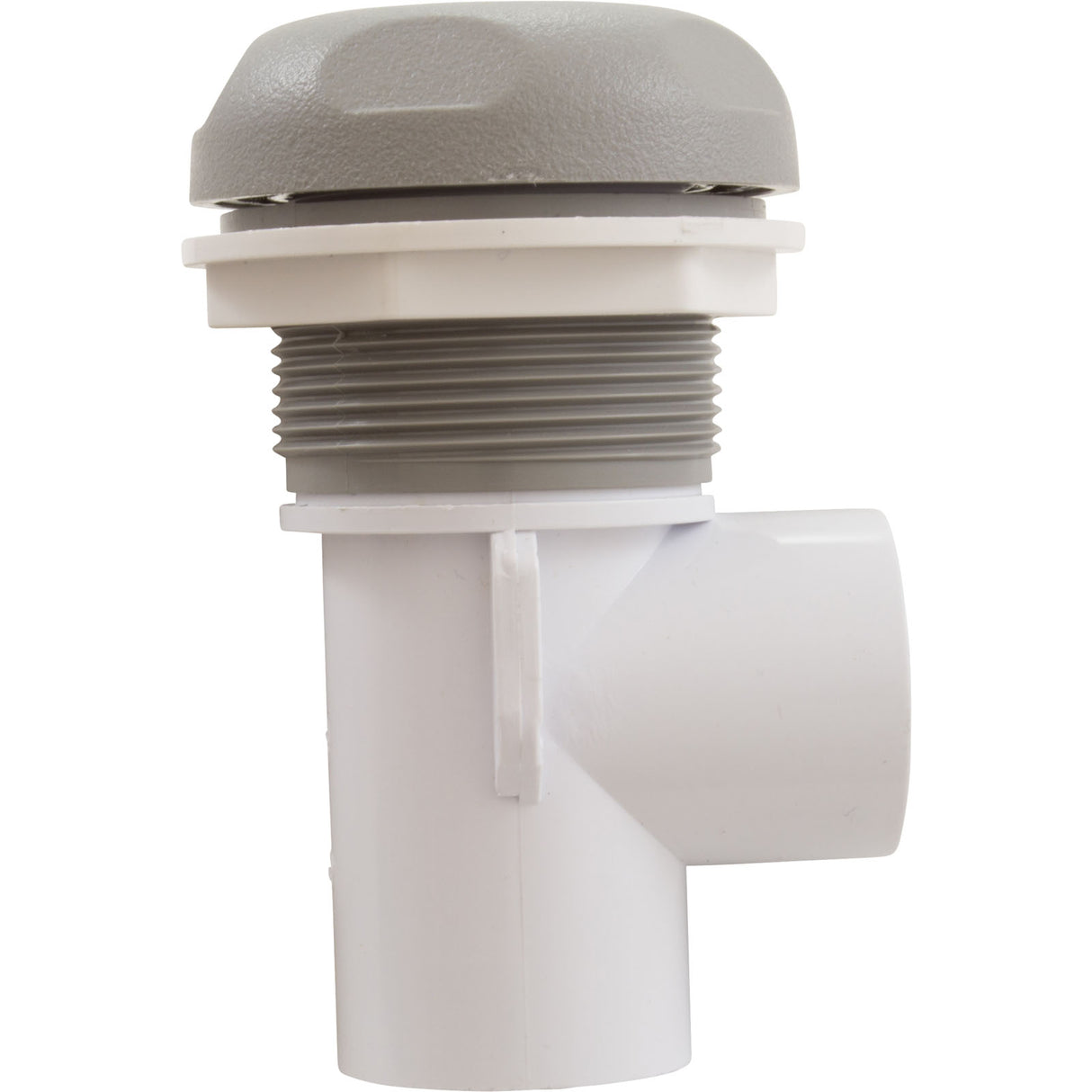 On/Off Valve, CMP Mushroom, 2-1/16"hs, Scalloped, 1"s, Gray : 25036-219-000 - Custom Molded Products - 25036-219-000 - PartsForSpas.com