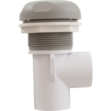 On/Off Valve, CMP Mushroom, 2-1/16"hs, Scalloped, 1"s, Gray : 25036-219-000 - Custom Molded Products - 25036-219-000 - PartsForSpas.com