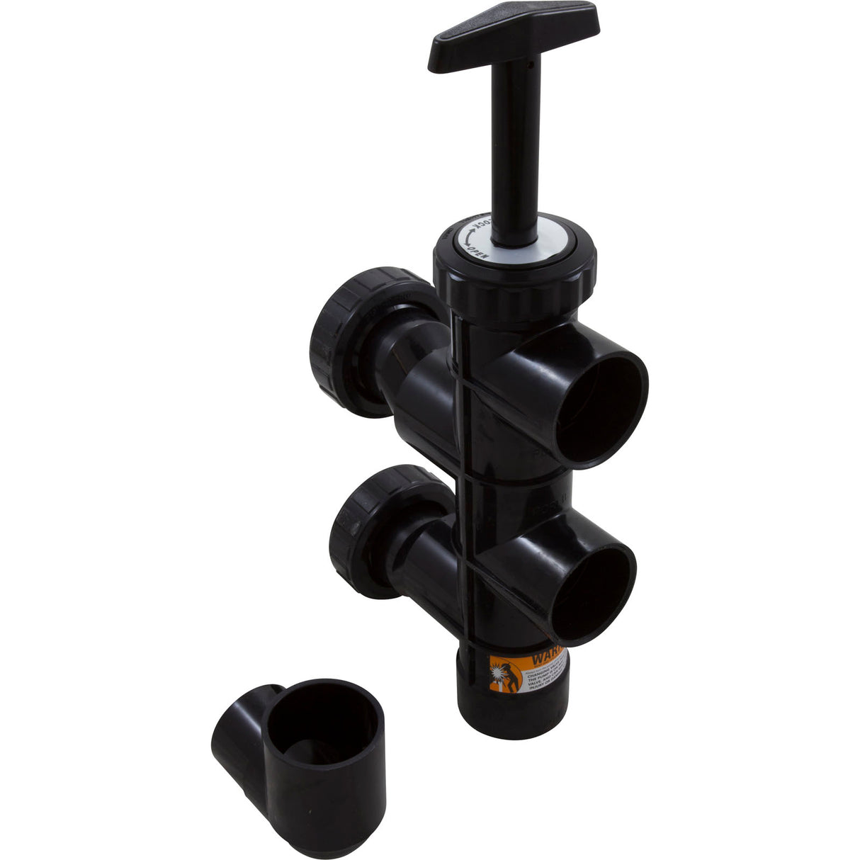 Push Pull Valve, CMP H Style, 2", Sand, Black : 25831-014-000 - Custom Molded Products - 849640026175 - PartsForSpas.com