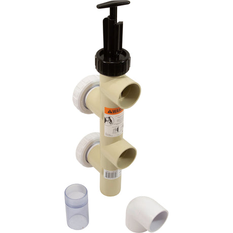 Push Pull Valve, PacFab, 2" Slip, PVC, Generic : 25831-119-750 - Custom Molded Products - 849640023228 - PartsForSpas.com