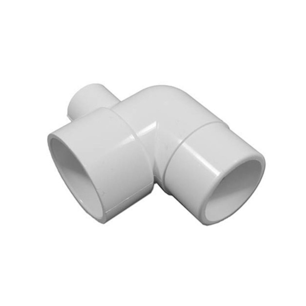 Fitting, PVC, Ell, 90°, 3-Way, Street,1-1/2"S x 1-1/2"Spg x 1/2"S : 411-4080
