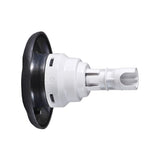 Jet Internal, Waterway Poly Storm, Rotating, 4" Face, Textured, 5-Scallop, Dark Silver/Sterling Silver : 212-8149DSG-STS
