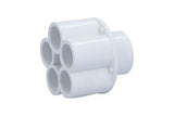 Manifold, PVC, Waterway, 1"S x 5 1/2"S Ports : 672-4380