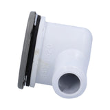 Drain, Waterway, 2"Face, 90°, 3/4"Barb, 1-1/4"Hole w/Cover, Gray : 640-0427