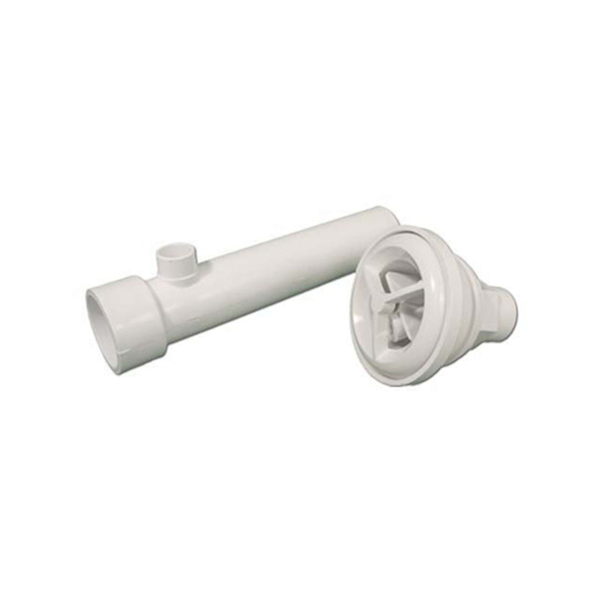 Jet Internal, HydroAir Micro'ssage Gunite, 3-1/2" Face, Extended Venturi Tee, White : 16-5275