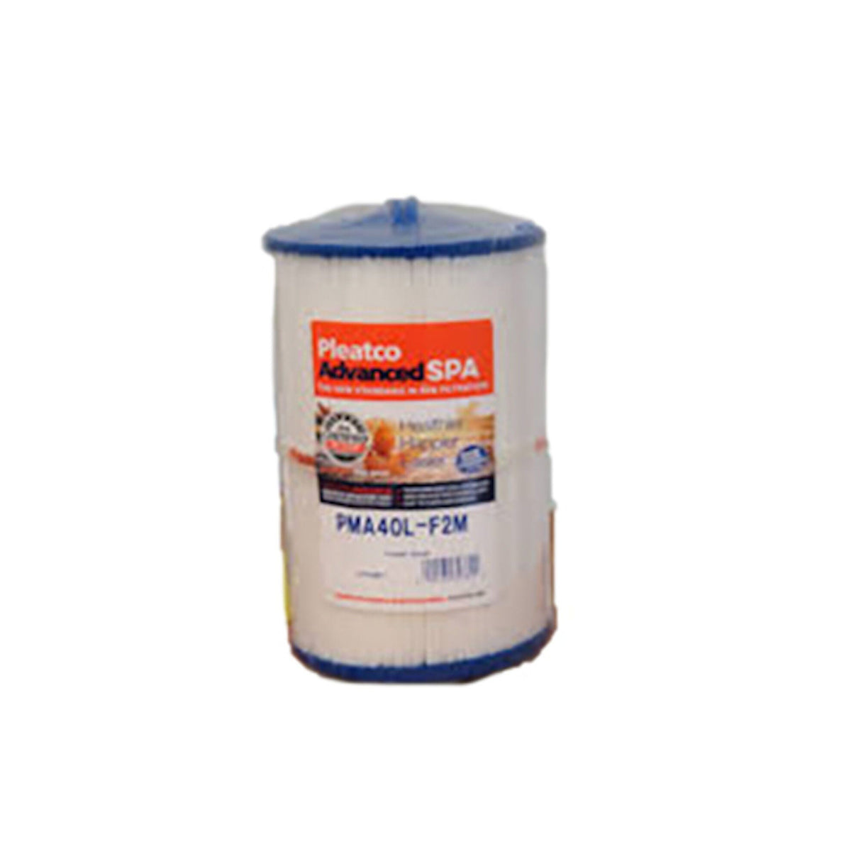 Filter Cartridge, Master Spas, Diameter: 6", Length: 9-1/4", Top: Handle, Bottom: 2" MPT, 40 sq ft Antimicrobial : X268543
