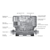Control System, Gecko, IN.YT-7, 115/230V, 4.0KW, 5 Pumps, Blower, Ozone, Circ Pump, WiFi Ready, Less Spaside : 0611-221031-361