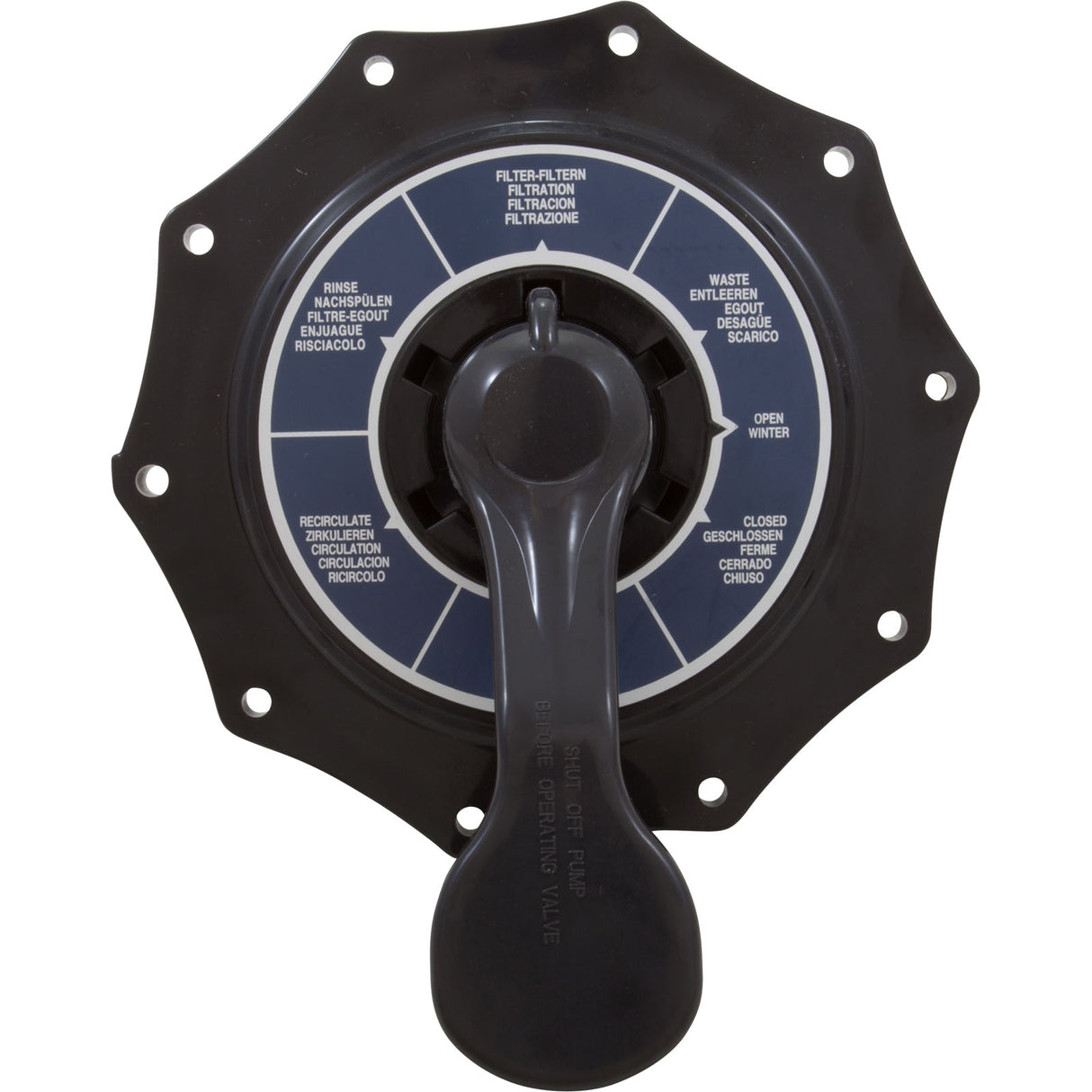 Lid Assembly, Pentair 2" Top Mount Hybrid Valve, 6 Position : 272568Z - Pentair - 788379860509 - PartsForSpas.com