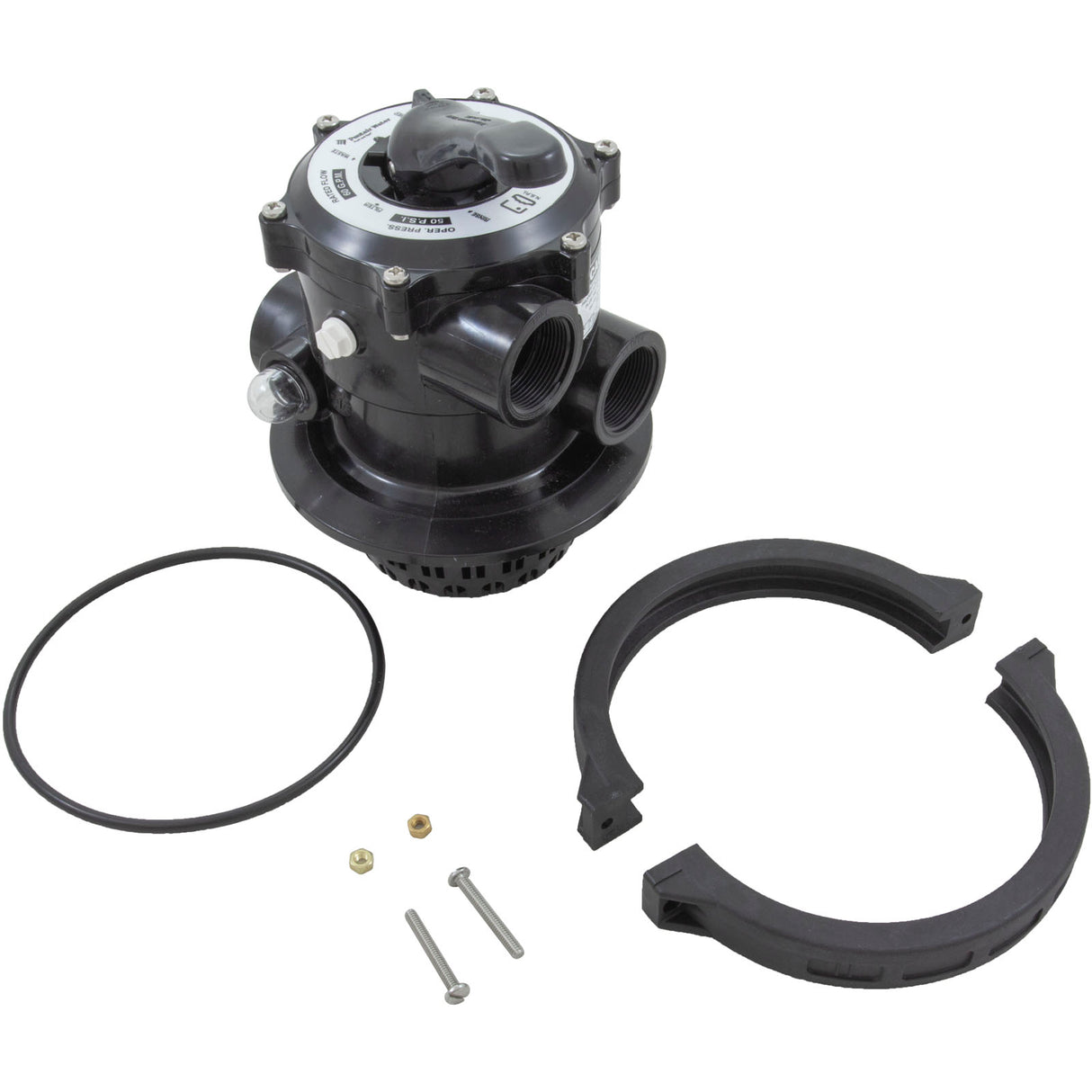 Multiport Valve, Pentair-Praher TM-12-L, 1-1/2" fpt : 261186 - StaRite/Pentair - 788379803827 - PartsForSpas.com