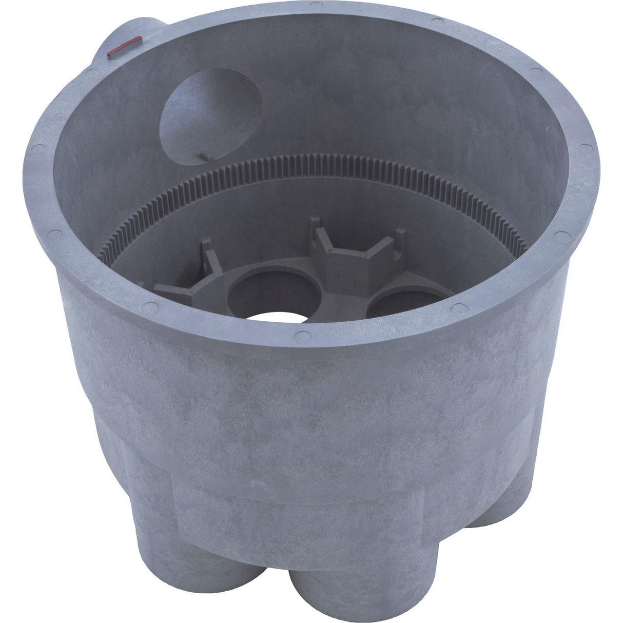 Housing, A & A 6 Port Low Profile Valve, 2", Bottom, Gray : 541763