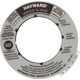 Decal, Hayward Vari-Flo XL Valve, 6 Position : SPX0714G - Hayward - 0610377210249 - PartsForSpas.com