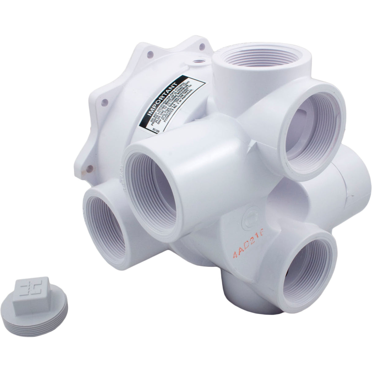 Body Assembly, Hayward SP0715 2" Vari-Flo Valve, White : SPX0715ALLAA - Hayward - SPX0715ALLAA - PartsForSpas.com
