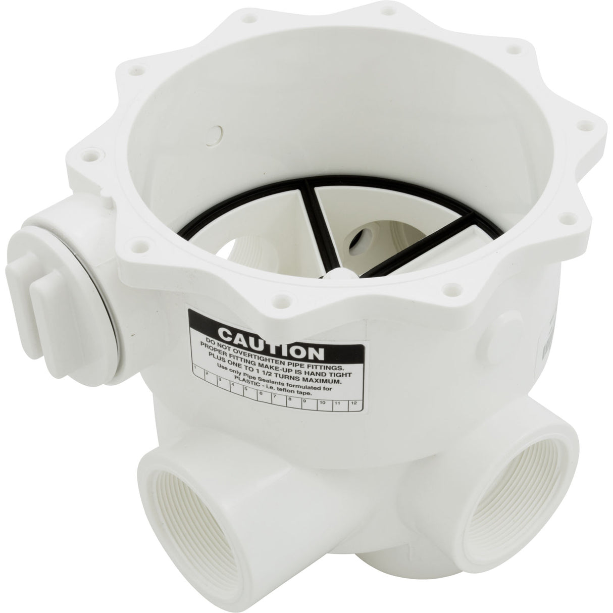 Body, Praher ABS 2" Side Mount Valves, 2"fpt, White : E-13-S2 - Praher Canada Ltd - E-13-S2 - PartsForSpas.com