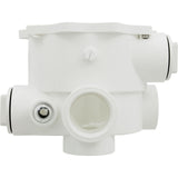 Body, Praher ABS 2" Side Mount Valves, 2"fpt, White : E-13-S2 - Praher Canada Ltd - E-13-S2 - PartsForSpas.com