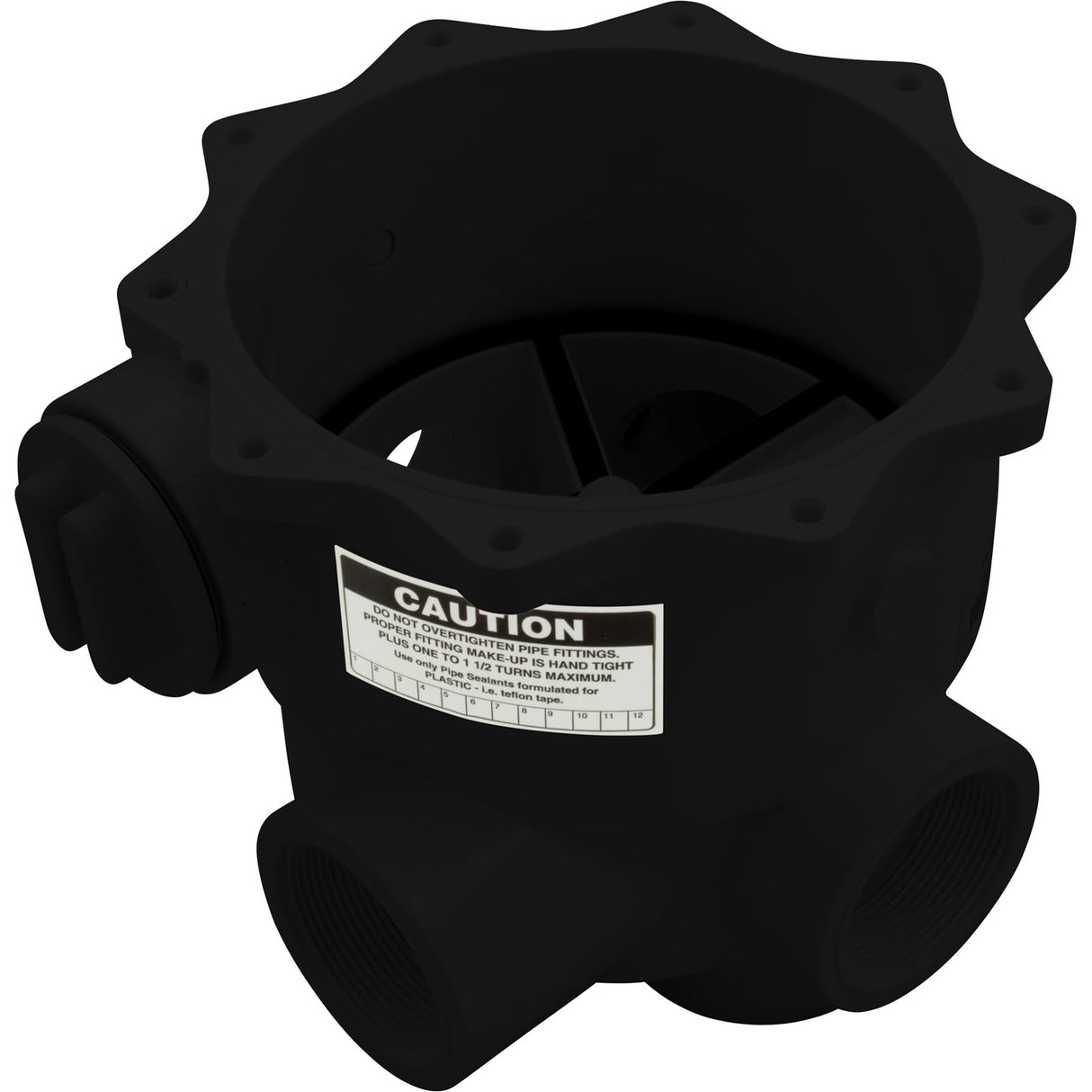 Body, Praher ABS 2" Side Mount Valves, 2"fpt, Black : E-13-S2B - Praher Canada Ltd - E-13-S2B - PartsForSpas.com