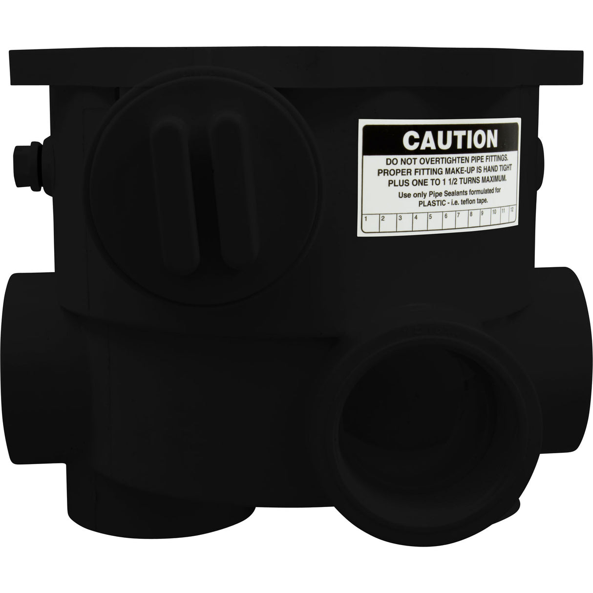 Body, Praher ABS 2" Side Mount Valves, 2"fpt, Black : E-13-S2B - Praher Canada Ltd - E-13-S2B - PartsForSpas.com
