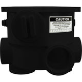 Body, Praher ABS 2" Side Mount Valves, 2"fpt, Black : E-13-S2B - Praher Canada Ltd - E-13-S2B - PartsForSpas.com