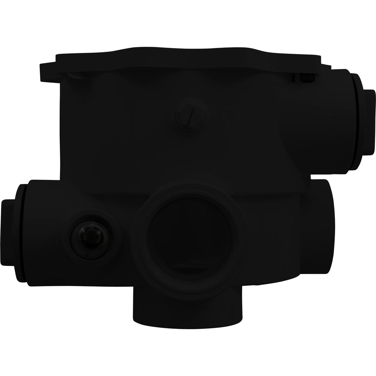 Body, Praher ABS 2" Side Mount Valves, 2"fpt, Black : E-13-S2B - Praher Canada Ltd - E-13-S2B - PartsForSpas.com