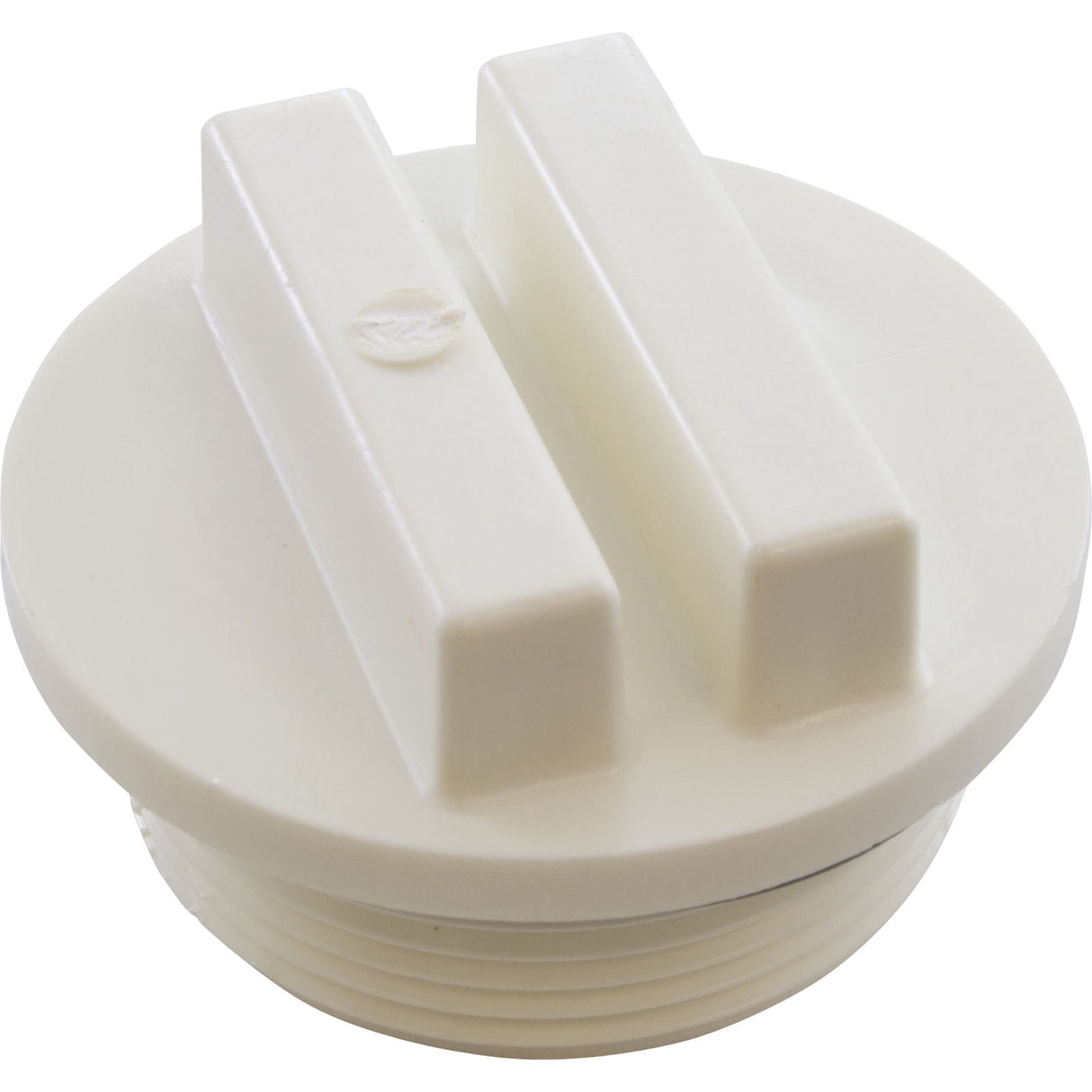 Plug, Praher ABS Side Mount Valves, 1-1/2"mpt, White : E-19-S1 - Praher Canada Ltd - E-19-S1 - PartsForSpas.com