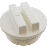 Plug, Praher ABS Side Mount Valves, 1-1/2"mpt, White : E-19-S1 - Praher Canada Ltd - E-19-S1 - PartsForSpas.com