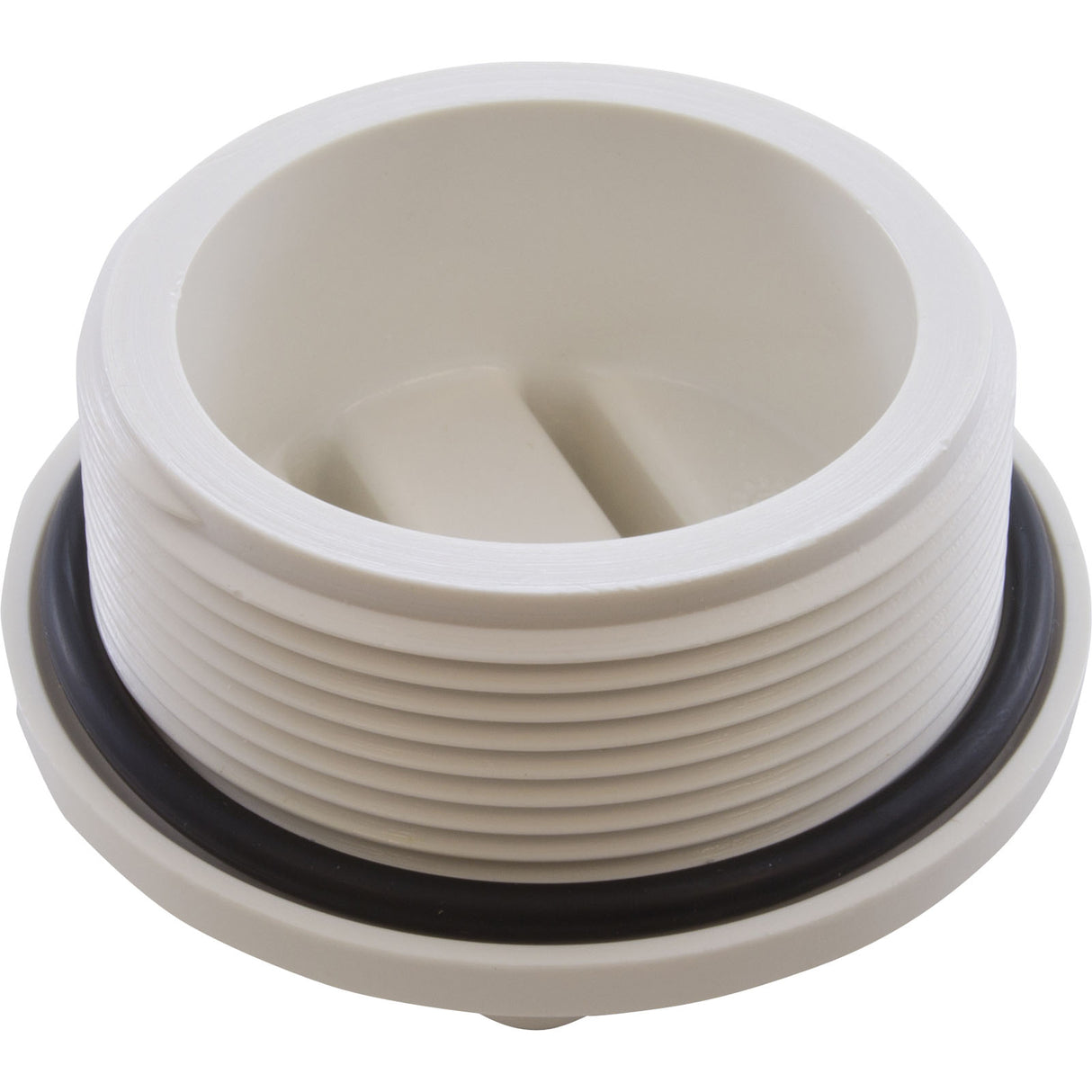 Plug, Praher ABS Side Mount Valves, 2"mpt, White : E-19-S2 - Praher Canada Ltd - E-19-S2 - PartsForSpas.com